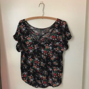 Kira black vintage top